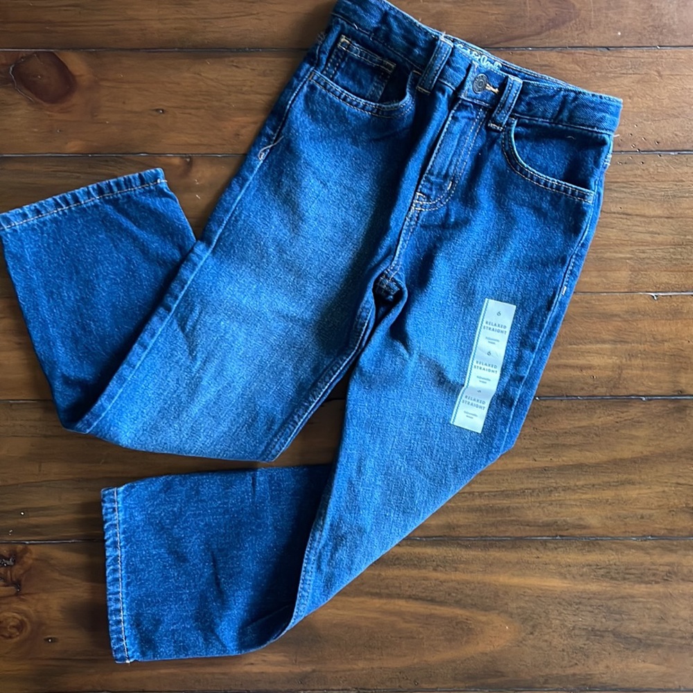 Cat & Jack boys size 6 relaxed straight jeans